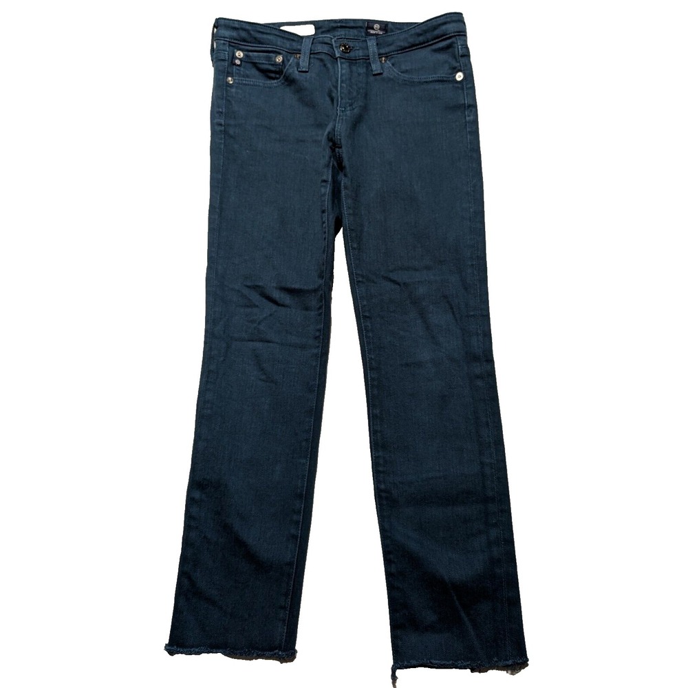 AG ADRIANO GOLDSCHMIED THE STILT CIGARETTE Women 26R Teal Jeans Made‎ In USA